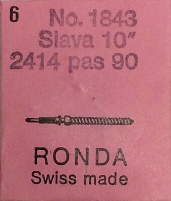 NOS NEW 6 Pièces Seiko 2118 A 351 046 Ronda 1819 Tige Stem 2118A 351046