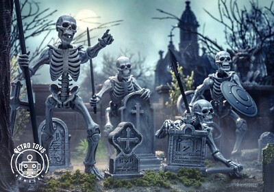Graveyard Skeletons 4-Pack MYTHIC LEGIONS Action Figure Skelett