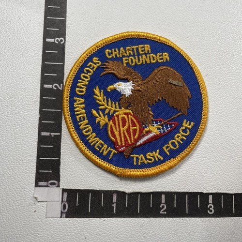 NRA CHARTER FOUNDER SECOND AMENDMENT TASK FORCE Gun Rights Patch 10KB ...