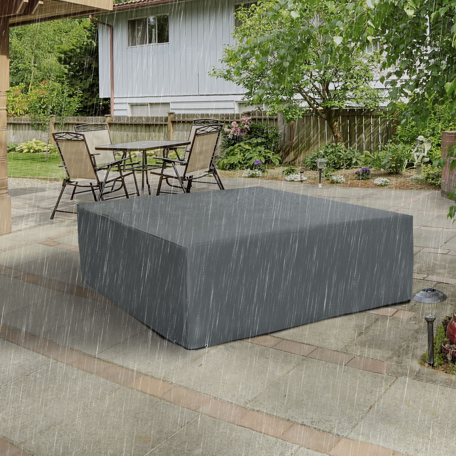 Outsunny 205x192cm Outdoor Garden Furniture Protective Cover Water UV