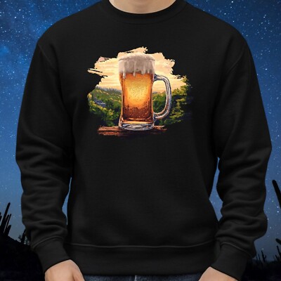 Beer Pixel Art Sweatshirt Cosy and Perfect for Any Occasion S to 4XL
