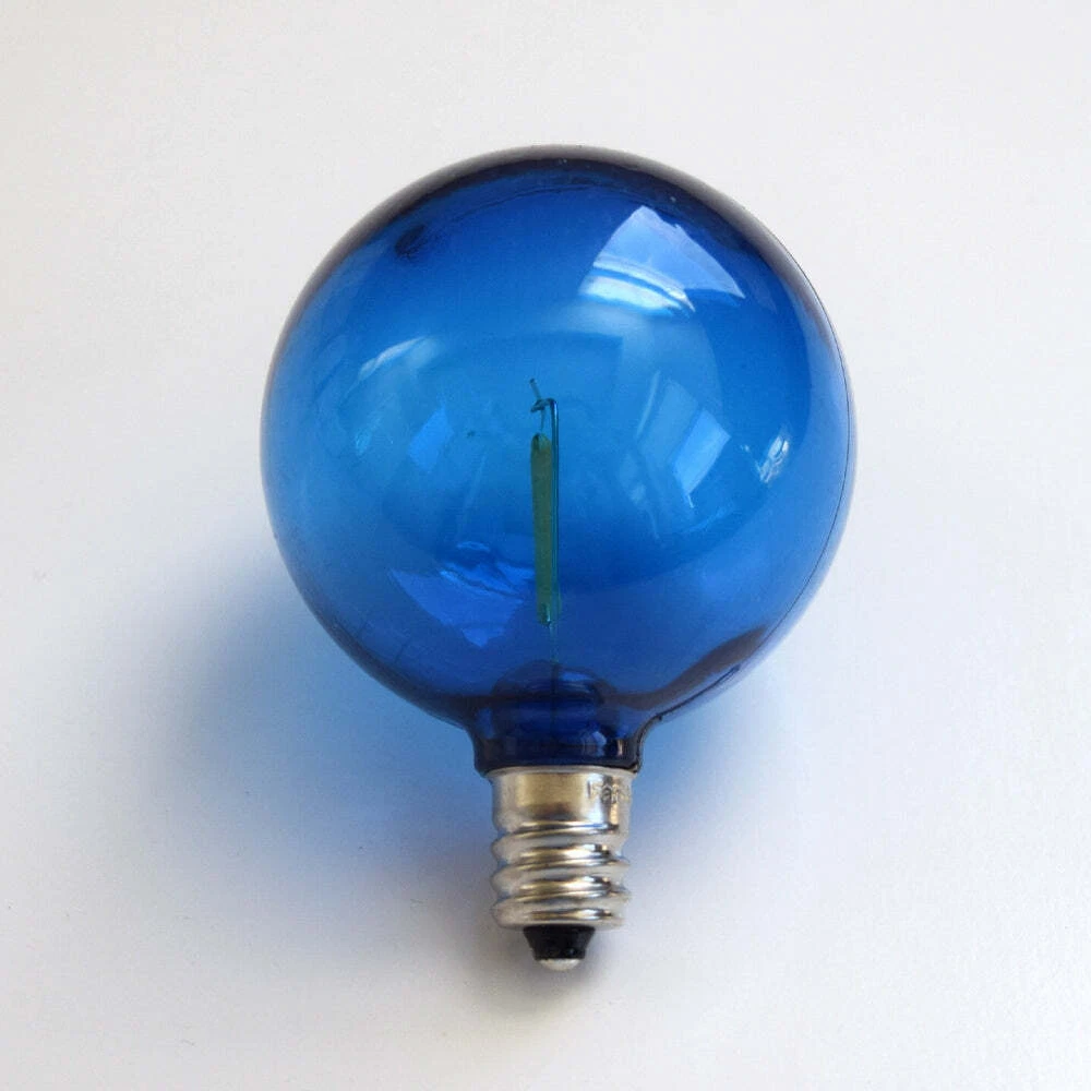 Blue LED Filament G50 Globe Shatterproof Energy Saving Color Light Bulb Dimm