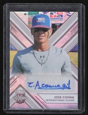 2018 Panini Elite Extra Edition Jose Cosma #168 International Prospect Auto 