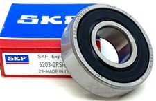 SKF 6203 2RSH C3 DEEP GROOVE BALL BEARING, RUBBER SEALED  17x40x12 mm
