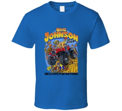 Big Johnson Off Road Retro Classic Hipster Trendy Fan Worn Look T Shirt