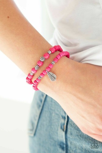 PAPARAZZI DESERT DOVE PINK BRACELET | eBay