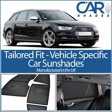 AUDI A4 AVANT 08-15 B8 UV CAR SHADES WINDOW SUN BLINDS PRIVACY GLASS TINT BLACK 