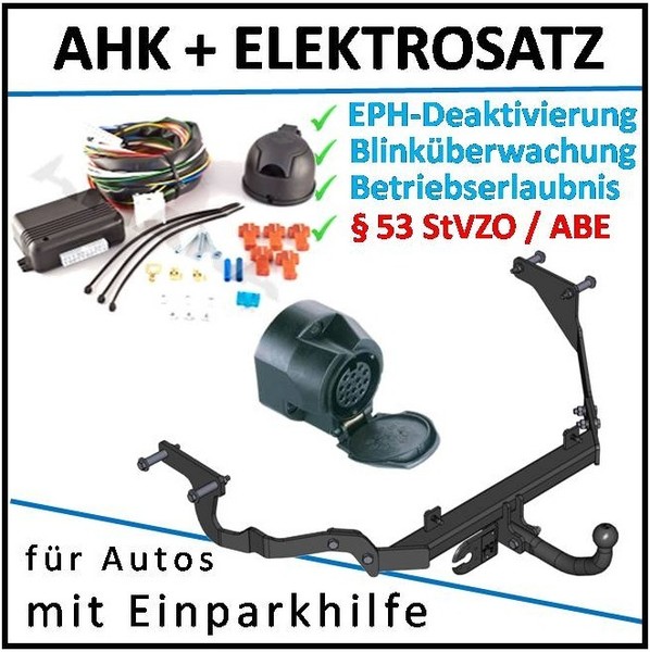 AHK + ES13 FüR Citroen Xsara Picasso 99-10 AnhäNgezugvorrichtung Eph-Abschaltung-image