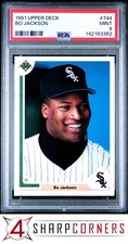1991 UPPER DECK #744 BO JACKSON WHITE SOX PSA 9