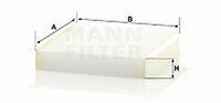 MANN-FILTER Cu 2040 Filter, Innen Luft FüR CitroëN, Fiat, Opel, Peugeot, Suzuki