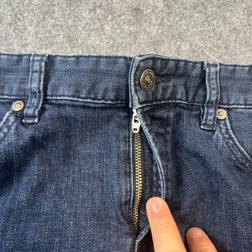 Hugo Boss Delaware Jeans Herren 34 32 Slim Tapered Dark Wash Blau Rinse Stretch - Bild 7 von 12