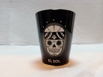 1 Jalisco Mexico Sierra Tequila Black Shot Glass Sturdy Hotel Quality 50ml 