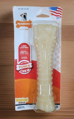 NYLABONE Power Chew Original Flavor 50+ lbs Dogs, Extreme Chewing 7.5 in., New