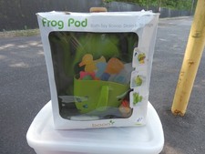 New Boon Frog Pod Bath Tub Caddy Storage Pool Water Green Animal Toy Toddler