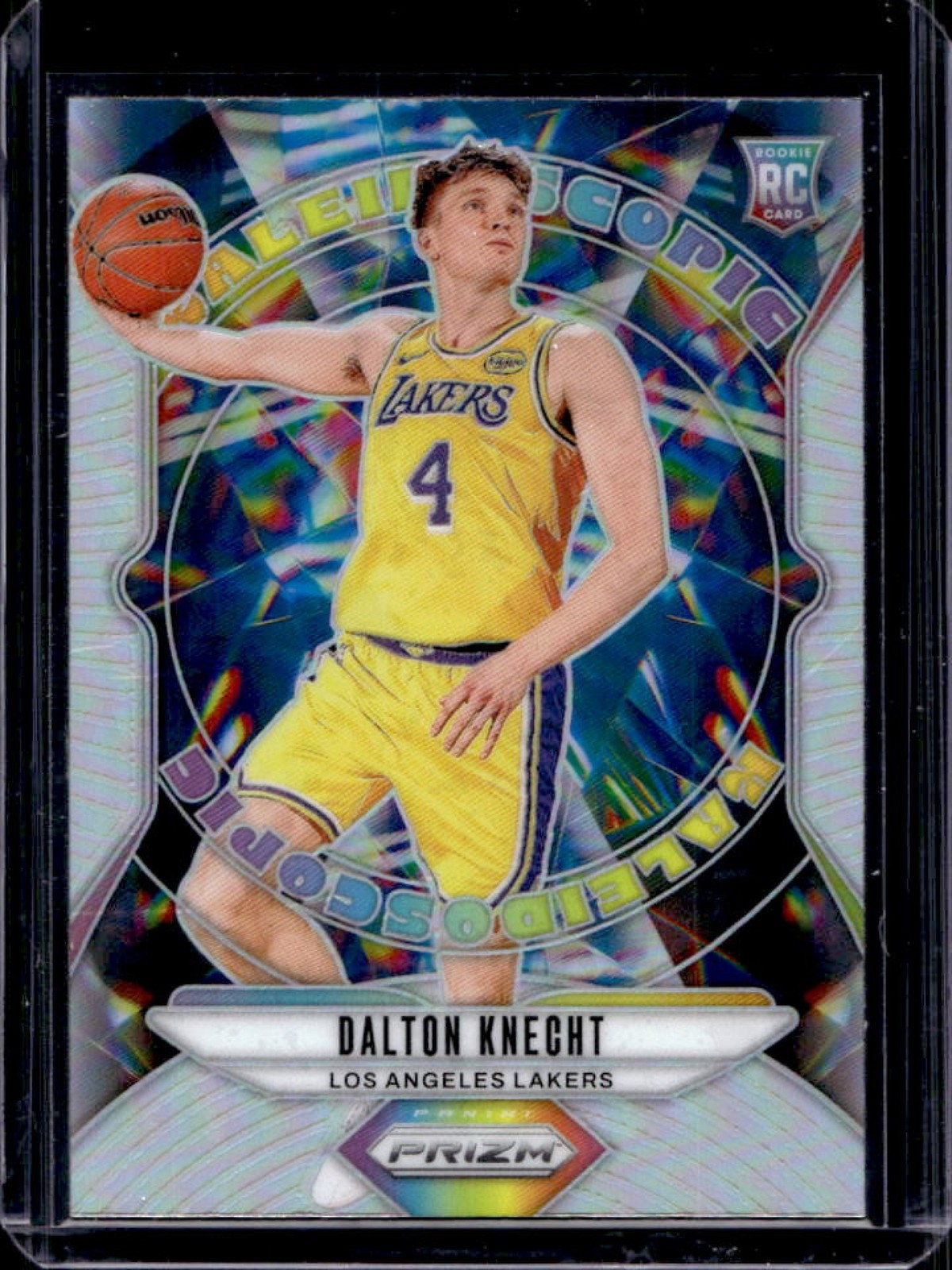 2024-25 Prizm Dalton Knecht Kaleidoscopic RC Silver Rookie #16 Lakers