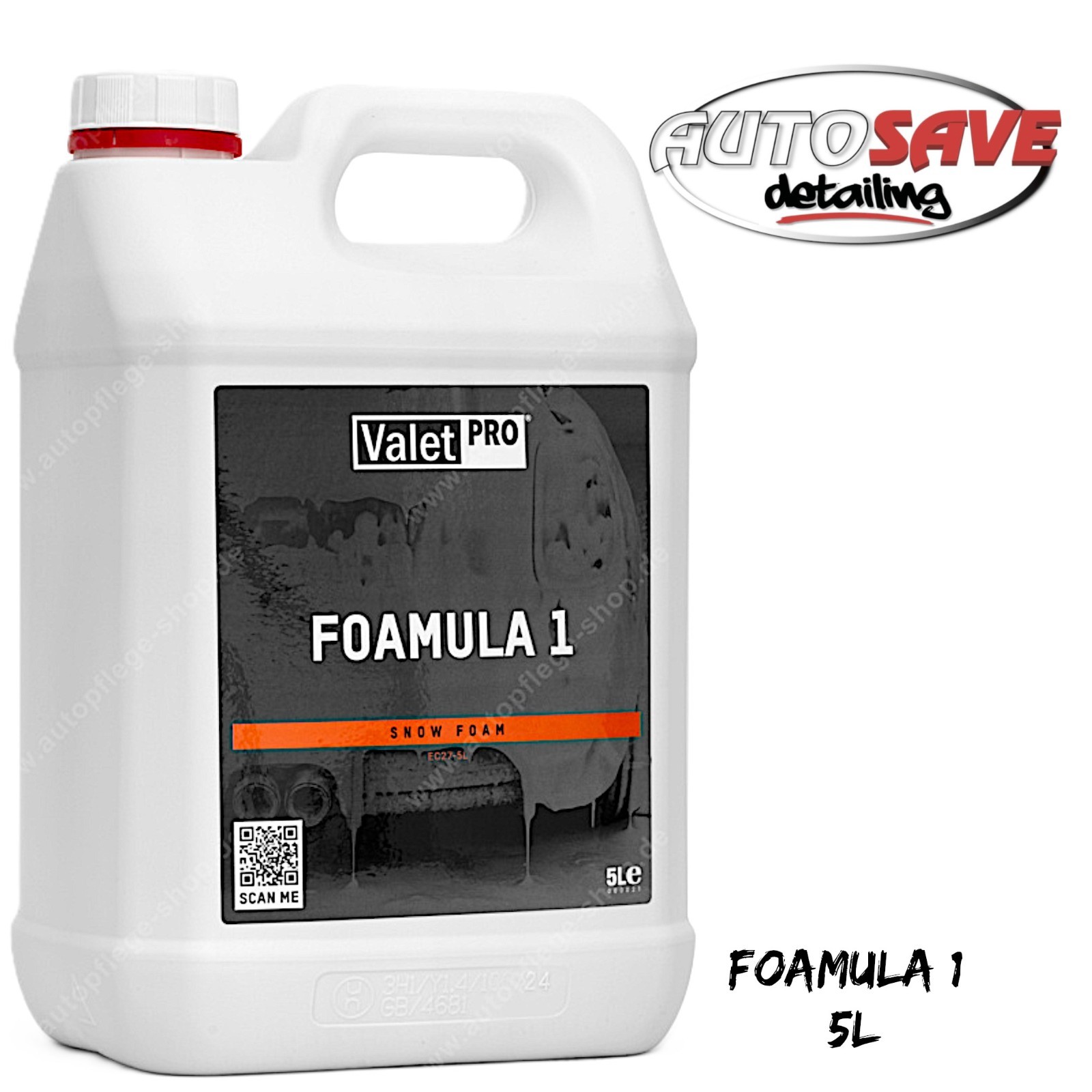 ValetPRO - Foamula 1 |5 Litre |Snow Foam |pH Neutral |Coating Safe| Car Wash