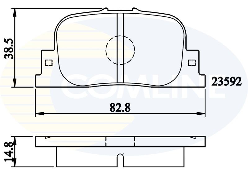 Brake Pad Set For Disc Rear Fits Toyota Camry Opa Prius Vista COMLINE CBP01172