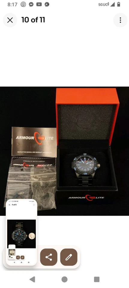 Armourlite ISOBRITE Мужские часы (калибр серии) 2 группы/1 новый (+ новый аккумулятор) - Изображение 4 из 4