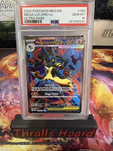 Pokémon TCG Mega Lucario EX 160/132 Ultra Rare Holo PSA 10