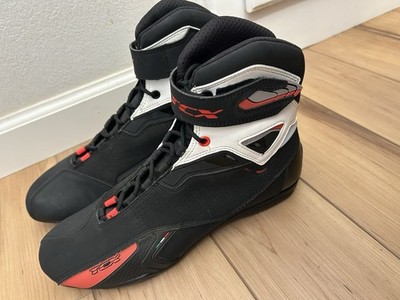 TCX Rush 9505 Waterproof Motorcycle Boots Men's Size 8.5 Black/Red