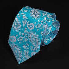 New Men's Tie Paisley Jacquard Wedding Gentleman Groom's Necktie with Gift Box