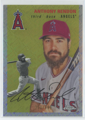 2023 Topps Chrome Platinum #182 Anthony Rendon Topps Refractor /499 Angels