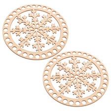 2 Pcs Crochet Bases for Baskets Bag Bottom Crochet, Crocheted Accessories