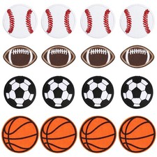36pcs Ball Sports Iron On Patches Basketball Football Small, Multicolor