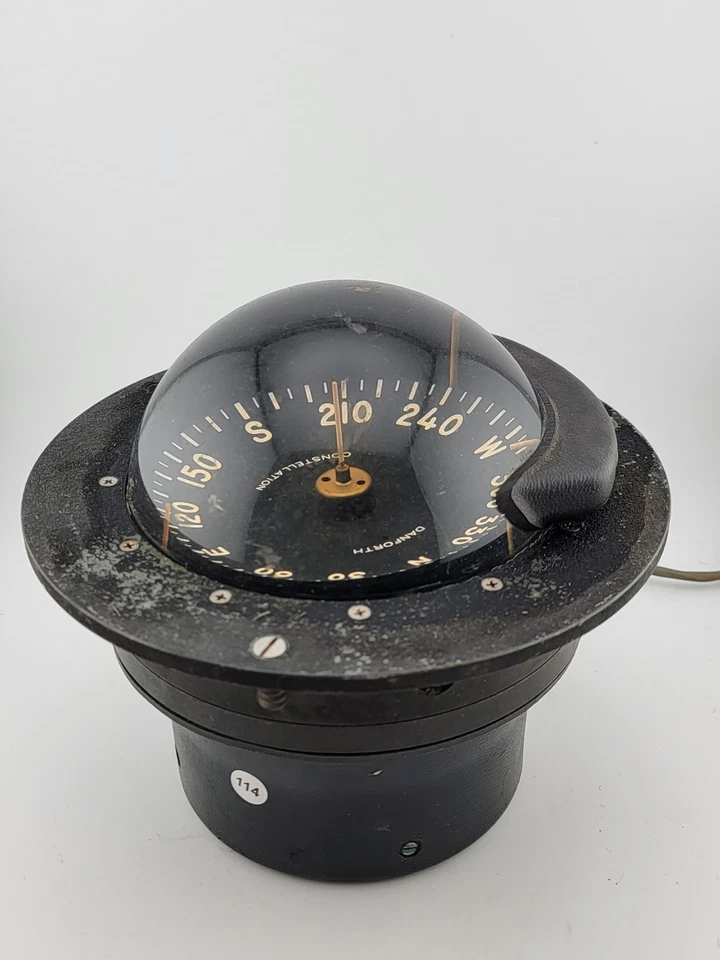 BRÚJULA DE ALTA VELOCIDAD BARCO MARINO DANFORTH CONSTELLATION 6" DE COLECCIÓN. SIN PROBAR. Foto 2 de 4