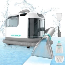 HAUSHOF Steam Portable Carpet and Upholstery Cleaner Deep Couch Cleaner Machine