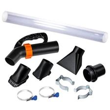 POWERTEC 2-1/2" Dust Collection Hose Floor Sweep Kit with 36" Clear Tube, M