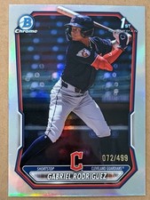 2026 Bowman Chrome Gabriel Rodriguez 1st Refractor /499 Cleveland Guardians