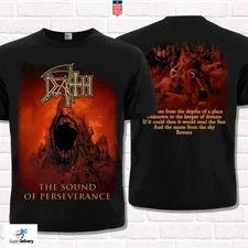 Death The Sound Of Perseverance (1998) Black T-Shirt. Technical Death Metal.