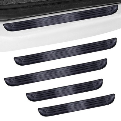 4PCS For Nissan Accessories Rubber Door Scuff Sill Cover Panel Step Protector