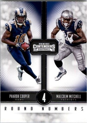 2016 Panini Contenders Round Numbers #15 Malcolm Mitchell Pharoh Cooper - FB