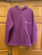 Nike Therma-Fit Womens Fleece Sherpa Cozy Core Purple Pullover Hoodie Medium