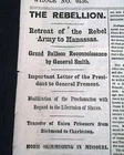1861 CIVIL WAR Newspaper LINCOLN Orders MODIFICATION of Slave EMANCIPATION Proc.