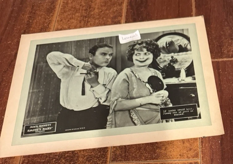 STILLE KOMÖDIE LOBBYKARTE SCHMIEDE BABY RUTH HIATT 1926 MACK SENNETT - Bild 1 von 1