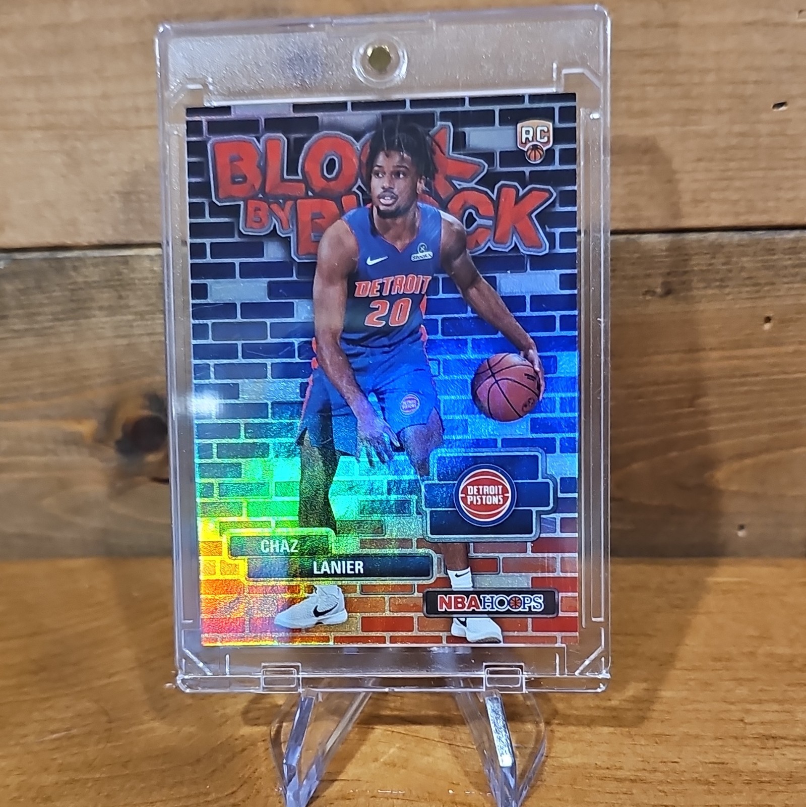 Topps 2025-26 NBA Hoops Block by Block Chaz Lanier Pistons RC BYB-37