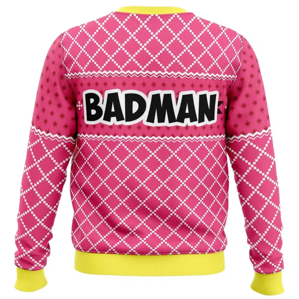 Dragon Ball Z Vegeta Pink Badman Christmas Ugly Sweater