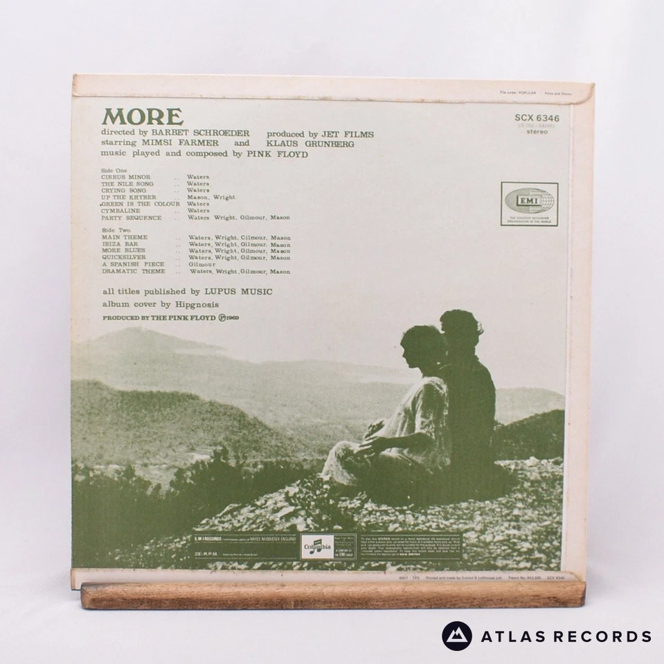 Pink Floyd Soundtrack From The Film "More" 8-1 9-1 LP Album Vinyl Record - EX/EX Foto 3 de 4