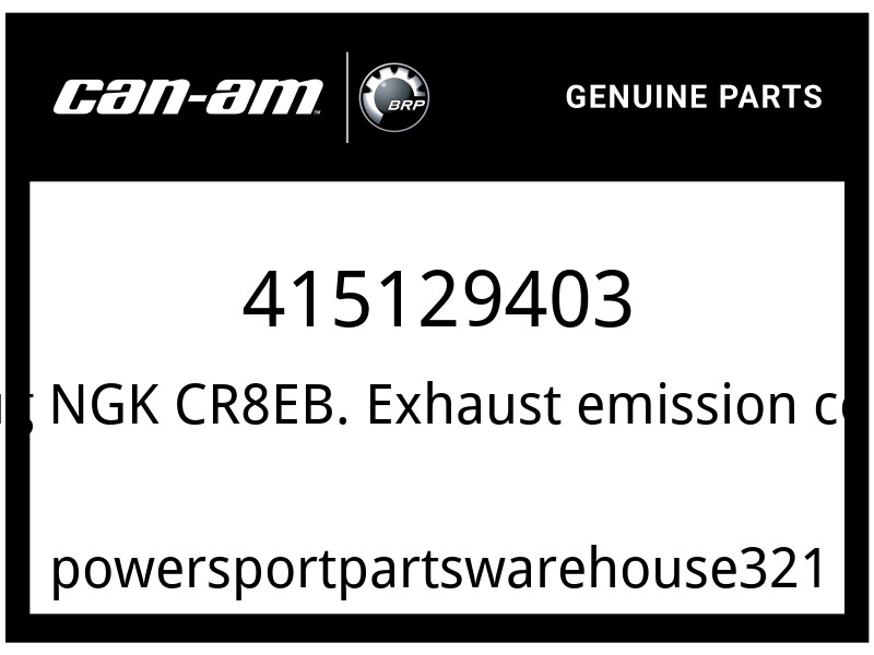 Can-Am OEM Part 415129403 Spark Plug NGK CR8EB