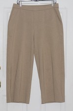 EILEEN FISHER WIDE LEG PANTS ORGANIC COTTON BLEND PULL-ON M 12 NWOT