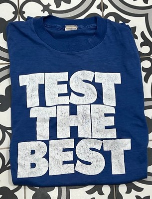VTG Norelco Test The Best Screen Stars Single Stitch 1980s Tshirt Small