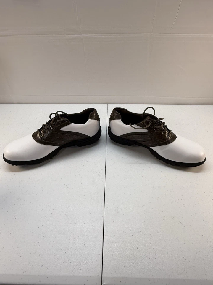 Etonic Lite-Tech Golf Shoes Brown/White Sz 8.5 Mens - Image 4 of 4