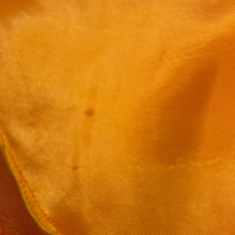 Blusa Top Mujer Vintage Jerry T. Naranja Volantes Corbata Cintura Manga Larga Talla XXL Foto 4 de 4