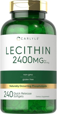 Carlyle Lecithin Supplement | 2400mg | 240 Softgel Capsules | with Phospholipid