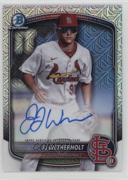 2025 Bowman Chrome Prospect Mega Box Auto JJ Wetherholt #BMA-JW Auto