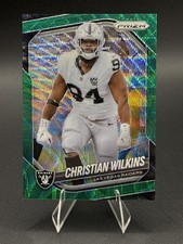 2025 Panini Prizm - Christian Wilkins #40 Green Wave Prizm