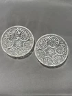 2 Vintage Anchor Hocking Medallion Star Cameo Berry Bowls 4.5"